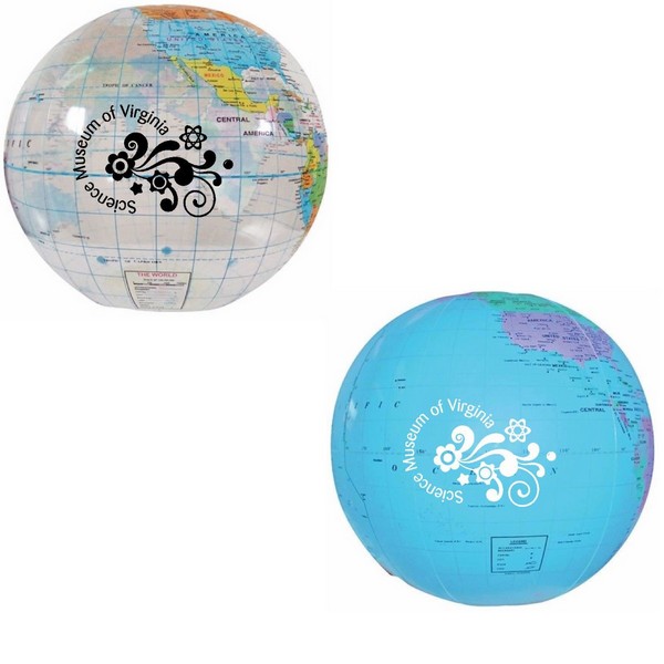 TGB16378 Globe Beach Ball 16" With Custom Imprint